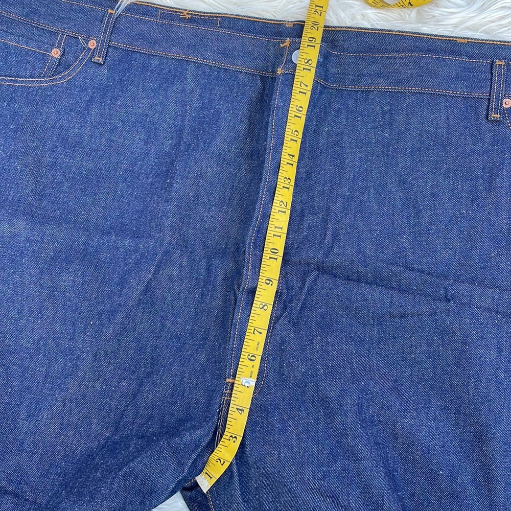 Levi's Strauss Men's Big & Tall Levi's 501 Original Fit Blue Jeans Size 60 x 32 - Picture 12 of 13